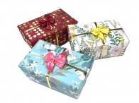 Ballotin Box (Floral Gift Wrap) with 16 Assorted Chocolates 225g